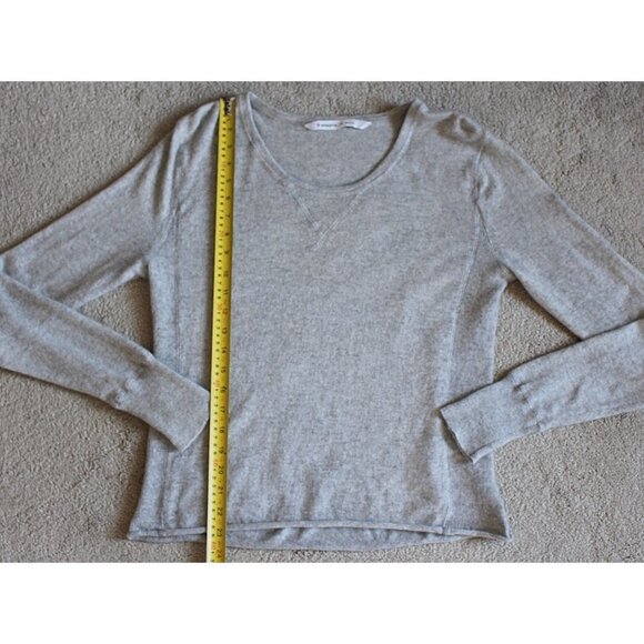 Athleta - Pave Dima 100% Cashmere Sweatshirt Sweater, Grey, XL - Picture 8 of 9